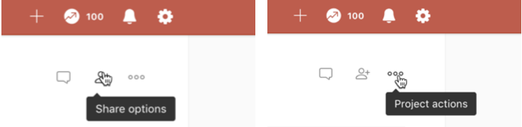 Todoist screenshot showing consistent use of tooltips.