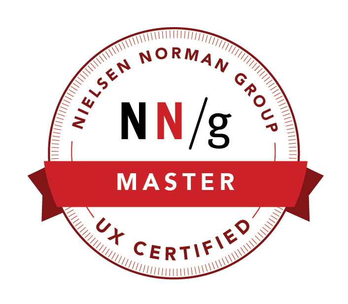 UX Master Certification Badge from Nielsen Norman Group