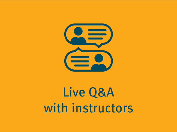 Live Q&A with instructors